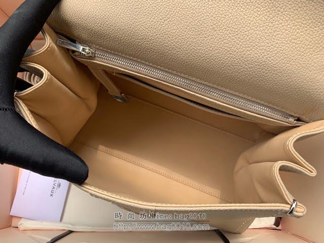 DELVAUX女包 德爾沃比利時單肩包 純手工蜜蠟縫線 德爾沃女手提包 女手拎包 DF0028手縫淺灰 Delvaux斜挎包  fcs1392